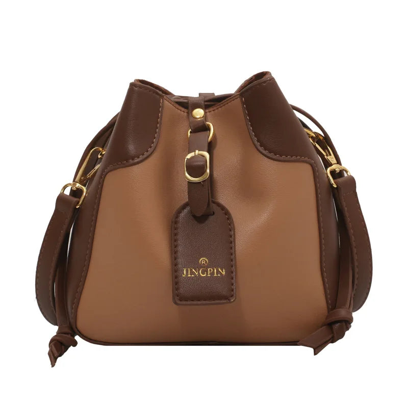 Colorful Handbags PU Women Bucket Clutch Bags Crossbody Shopping Package
