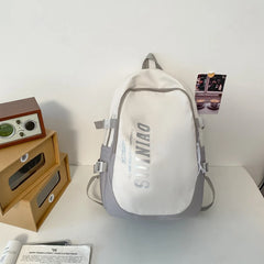 Waterproof Nylon Women Backpack Large Capacity School Bag