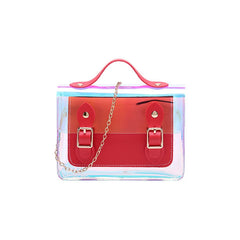 Women Transparent Bucket Bag Clear PVC Jelly Small Shoulder Female Chain Crossbo
