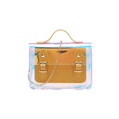 Women Transparent Bucket Bag Clear PVC Jelly Small Shoulder Female Chain Crossbo