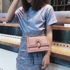 Yellow Crossbody Bag Women PU Leather Sling Shoulder Bag KL720
