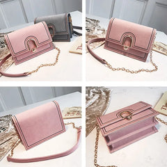Yellow Crossbody Bag Women PU Leather Sling Shoulder Bag KL720