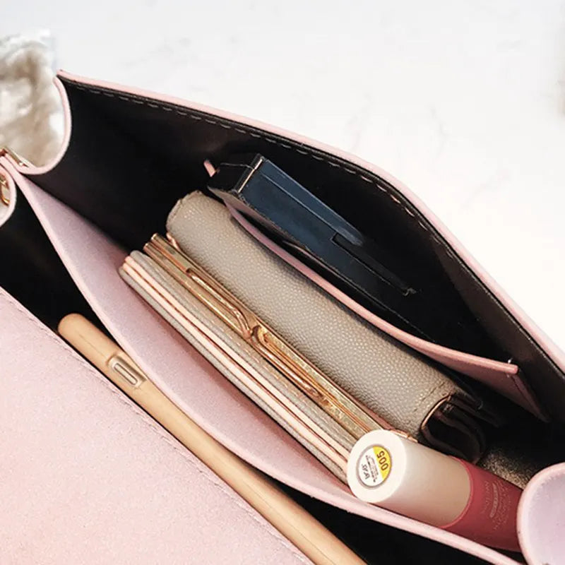 Yellow Crossbody Bag Women PU Leather Sling Shoulder Bag KL720