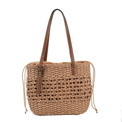 Woven Straw Crossbody Bag for Women Summer Beach Handbag