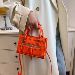 Fluorescent Mini Shoulder Bag Patent Leather Handbag