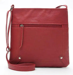 Women Leather Messenger Bag Crossbody Satchel