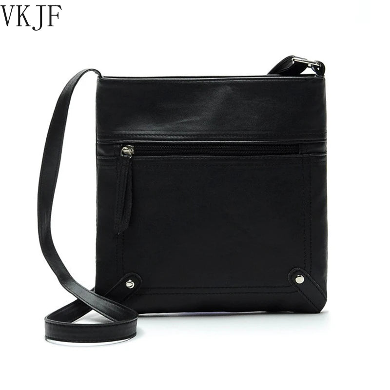Women Leather Messenger Bag Crossbody Satchel
