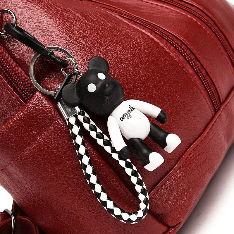 Women Ladies Backpack Travel PU Leather Small Shoulder School