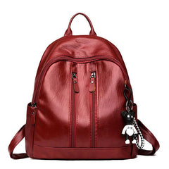 Women Ladies Backpack Travel PU Leather Small Shoulder School