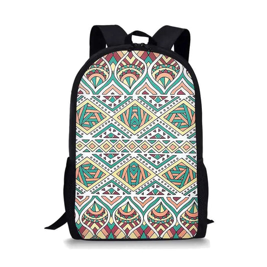 Tribal Geometry Print Women's Backpack Waterproof