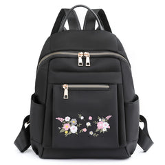 Chinese Style Embroidery Backpack Anti Theft Waterproof Nylon Bag