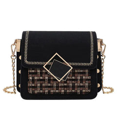 Fall Chain Shoulder Messenger Bag Weave Crossbody Bags