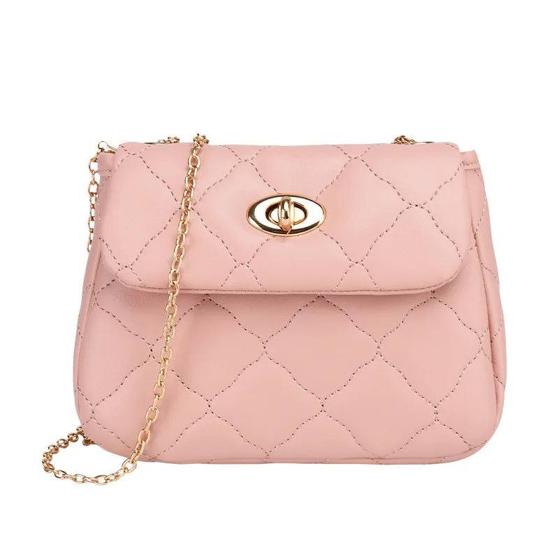 Women's Small Shoulder Bag Chain Rhombus Crossbody Handbag