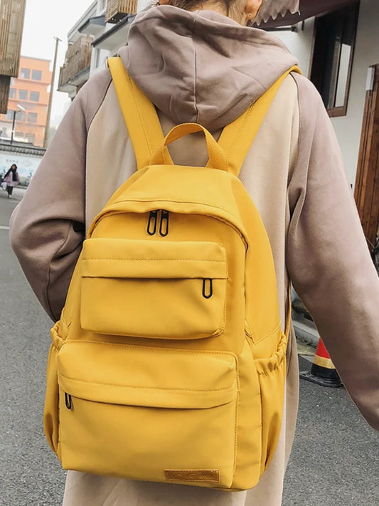 Canvas Anti-theft School Backpack for Girls