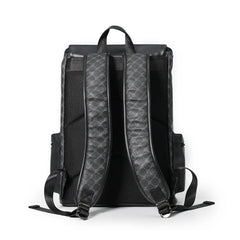 Casual Leather Backpack Men Large Travel Work Daily Backbag Laptop Back Pack