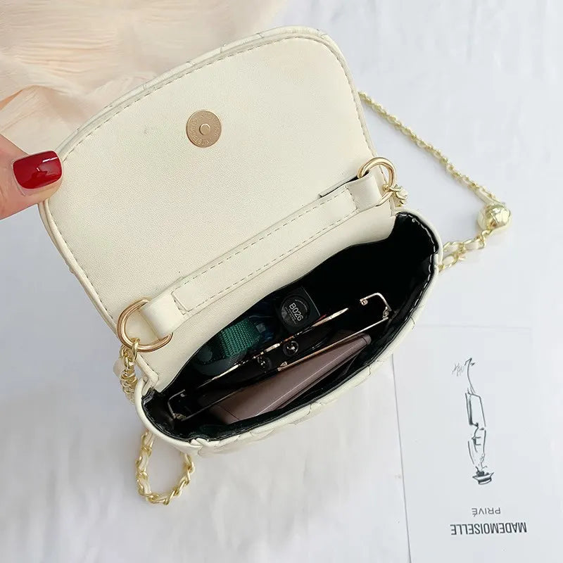 Chain Female Totes Sac Spring Mini Women Purses Handbags PU Leather Shoulder Mes