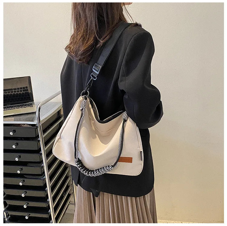 Nylon Shoulder Bags Solid Handbags Casual Crossbody