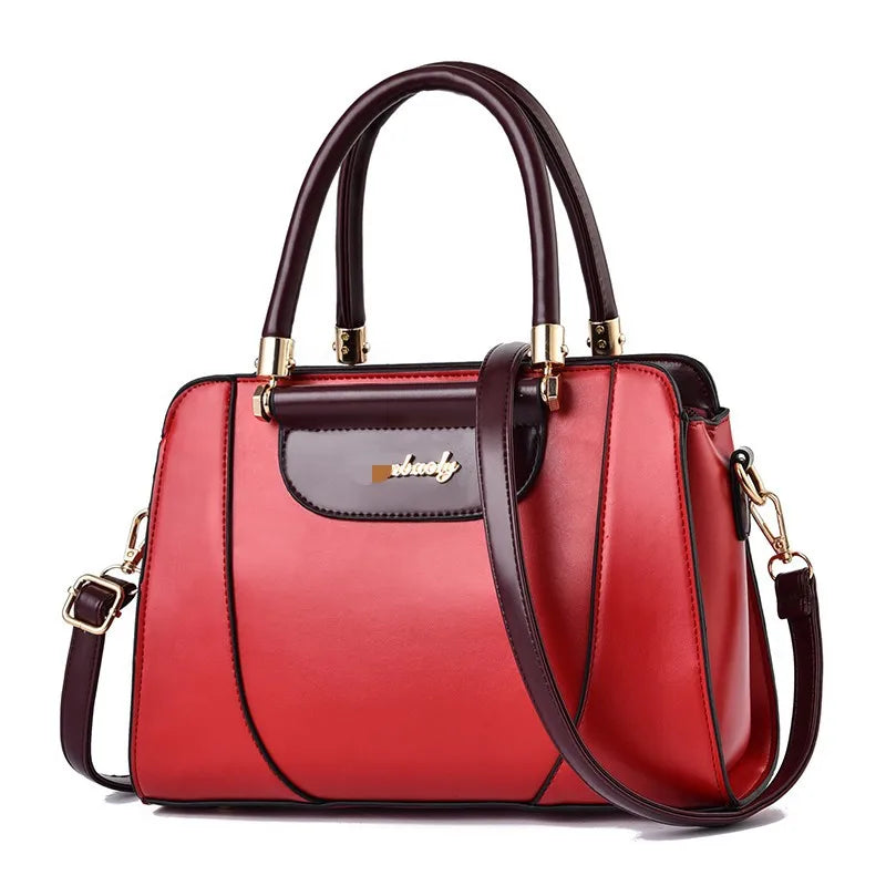 Women's Crossbody Bag Large Capacity PU Leather Shoulder Messenger Bag