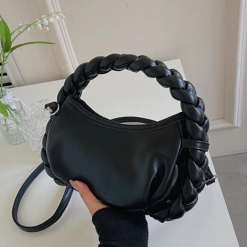 Pleated Cloud Handbag Crossbody Bag Shoulder Tote Bag