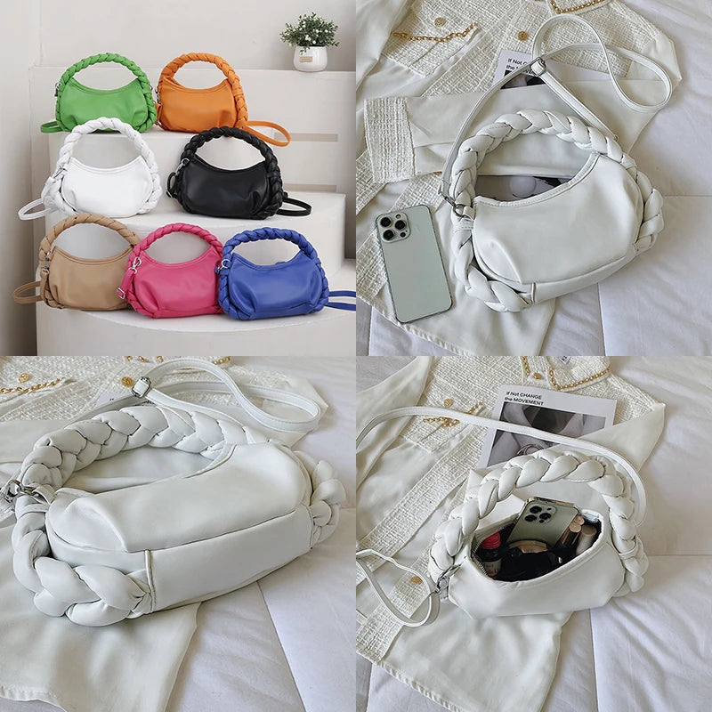 Pleated Cloud Handbag Crossbody Bag Shoulder Tote Bag