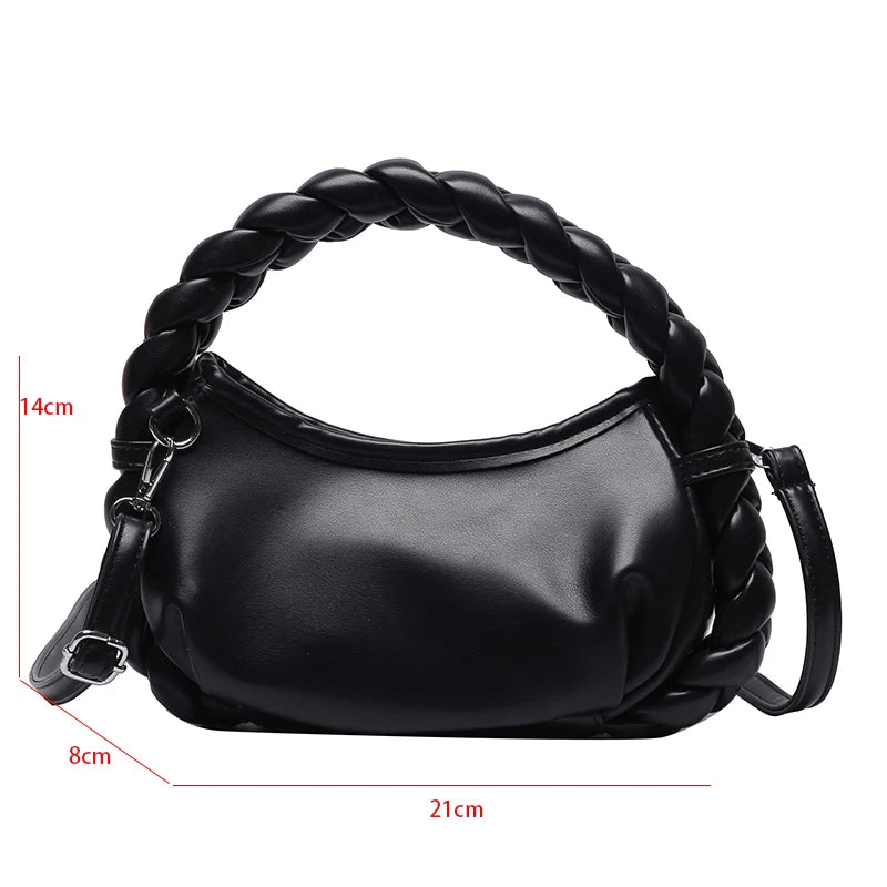 Pleated Cloud Handbag Crossbody Bag Shoulder Tote Bag