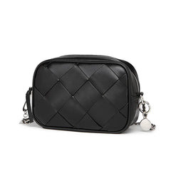 Stylish Chain Rhombic Woven Shoulder Bag