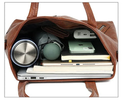 Multi-pocket PU Leather Shoulder Bags for Women