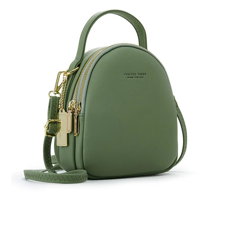 Leather Mini Backpack Wallet Ladies Handbag Shoulder Bag