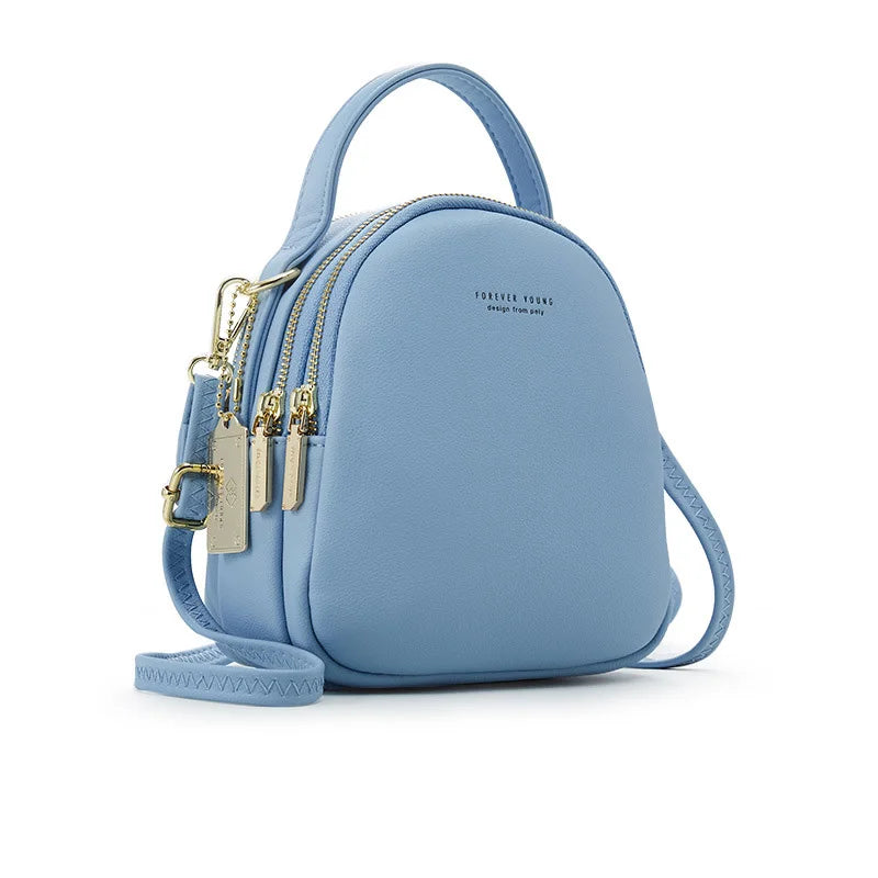 Leather Mini Backpack Wallet Ladies Handbag Shoulder Bag