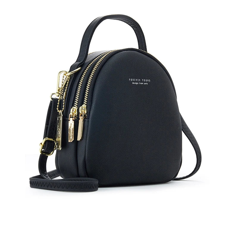 Leather Mini Backpack Wallet Ladies Handbag Shoulder Bag