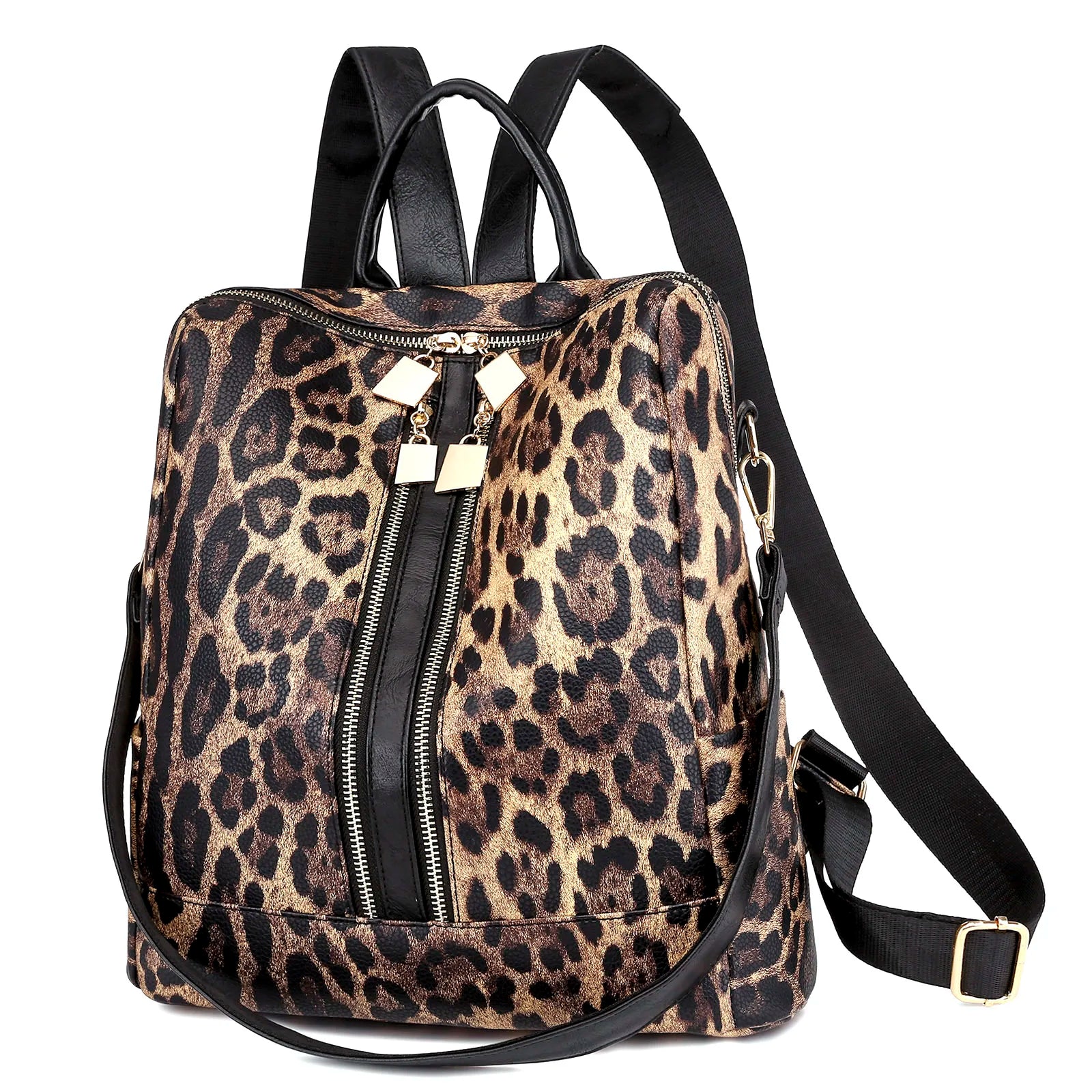 Leopard/Cow Printed Backpack Women Casual Korea Style Dual-Use Backpack/Shoulder