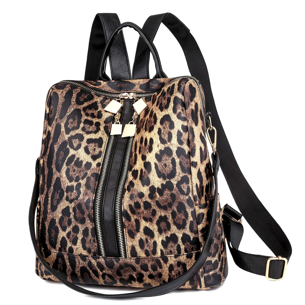 Leopard/Cow Printed Backpack Women Casual Korea Style Dual-Use Backpack/Shoulder