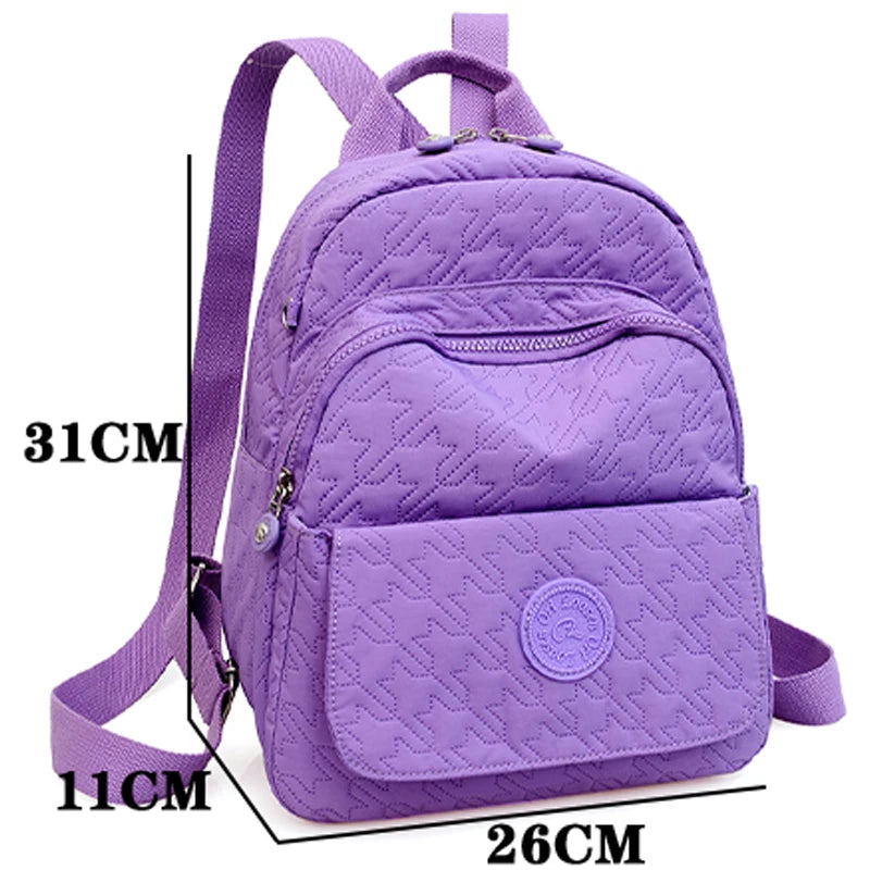 Light Travel Bag Solid Large Capacity Backpack Women's Everything Backpack