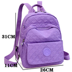 Light Travel Bag Solid Large Capacity Backpack Women's Everything Backpack