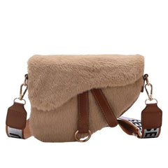 Plush Chain Women Shoulder Bags Female Crossbody Bags Fur Crossbody Bag