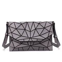 Matte Shoulder Bag Women Evening Party Bag Geometry Messenger Clutch