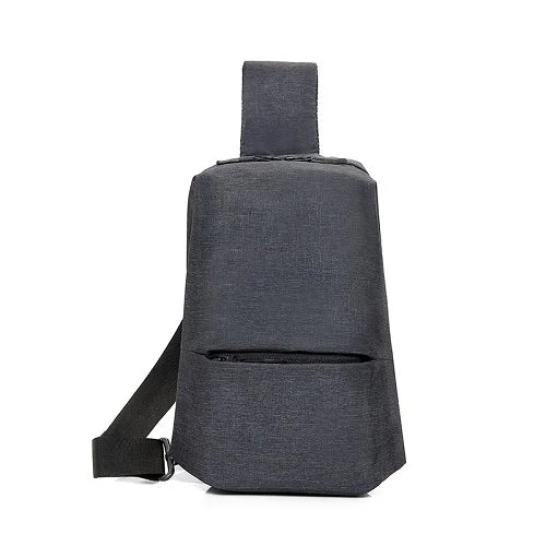 Men Casual Sling Bag 9.7 Inch Crossbody Messager Grey Shoulder Bag