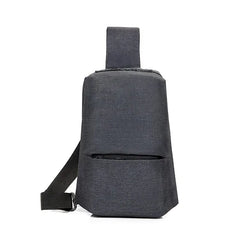 Men Casual Sling Bag 9.7 Inch Crossbody Messager Grey Shoulder Bag