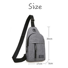 Men's Nylon Waist Bag Fanny Pack Sports Travel Outdoor Chest Bag