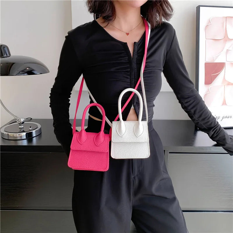 Women's Mini Shoulder Bag Flap Crossbody Top Handle Bag