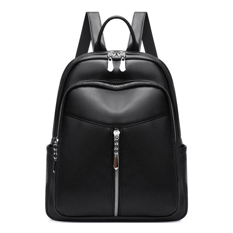 Women Shoulder Backpack Daily Shopping Handbag High PU Leather
