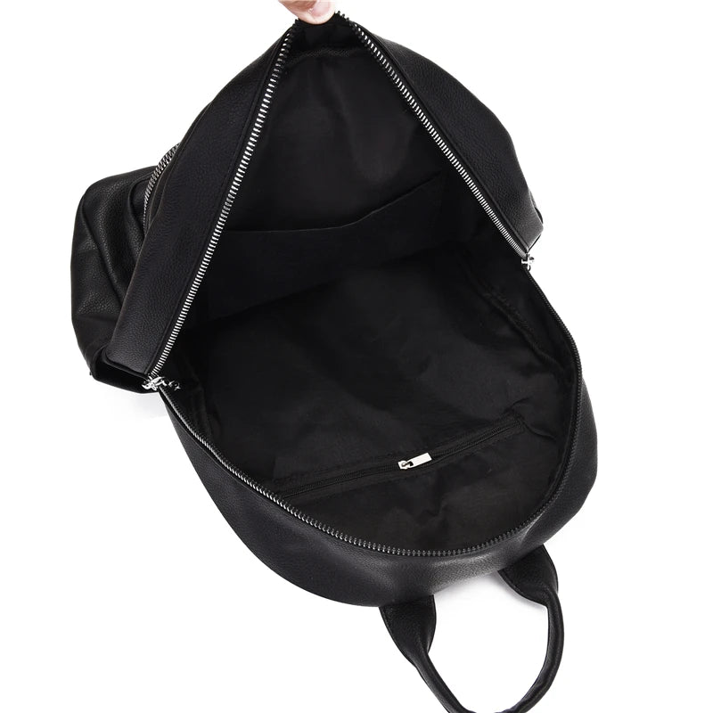 Women Shoulder Backpack Daily Shopping Handbag High PU Leather