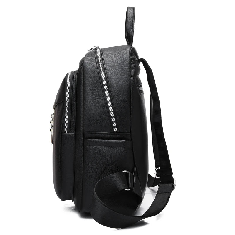 Women Shoulder Backpack Daily Shopping Handbag High PU Leather
