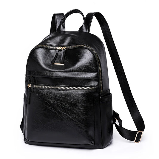Fashion PU Leather Girl Backpack Shoulder Bag