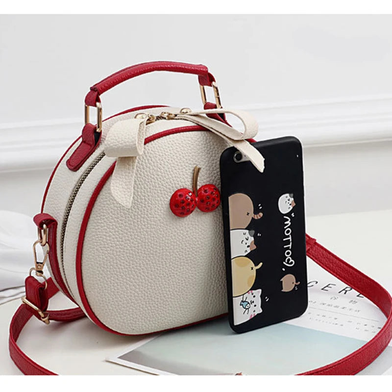 Women's Round Shoulder Bag Mini Crossbody Versatile Portable