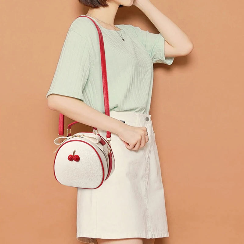 Women's Round Shoulder Bag Mini Crossbody Versatile Portable