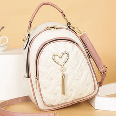 Sequin Backpack Female Bag Cat Small Backpack Lady Style PU Leather Backpack