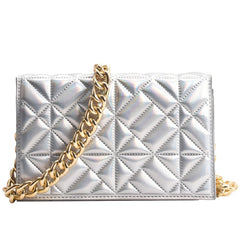 Shoulder Bag Women Thick Chain Quilted Bag Female Handbags
