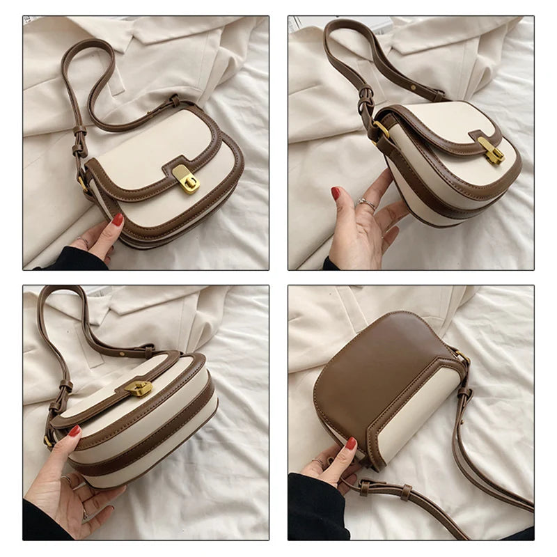 Denim Stitching Women Travel Shoulder Bag