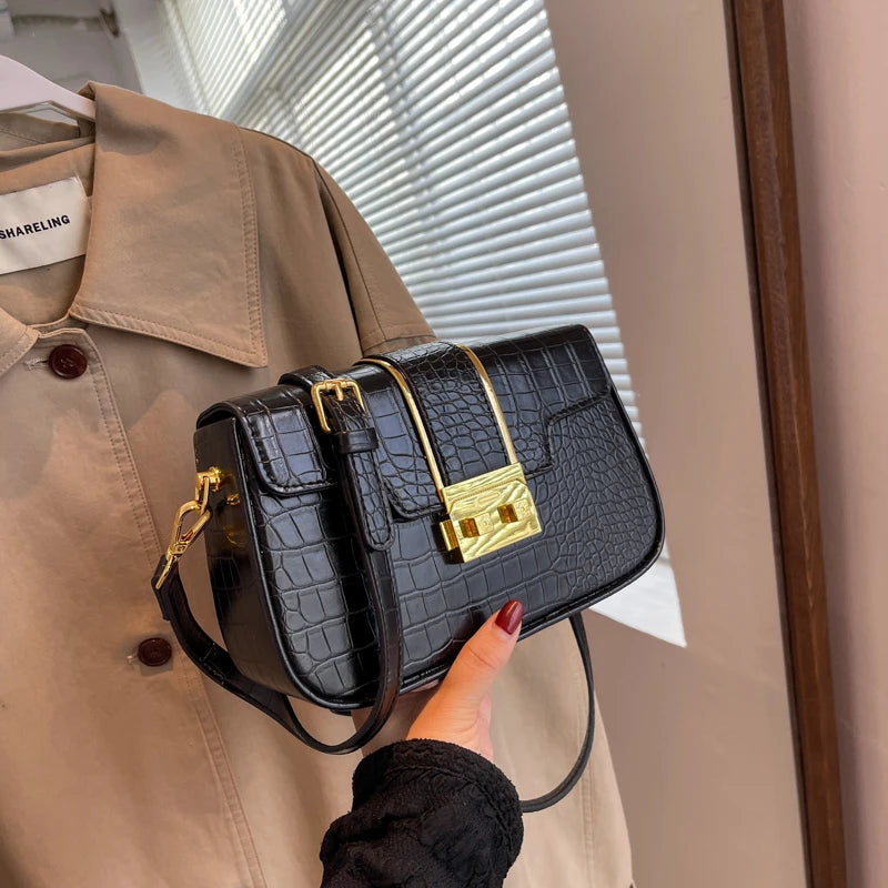 Shoulder Stone Bag Women Leather Pu Quilted Bag Female Handbags